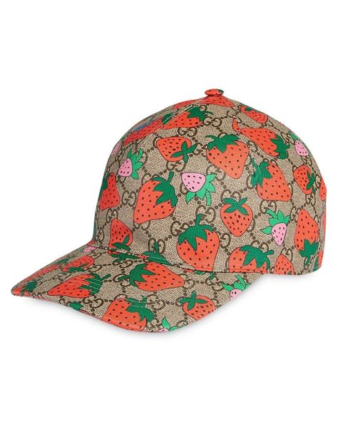 gucci cap mit erdbeeren|gucci herren caps.